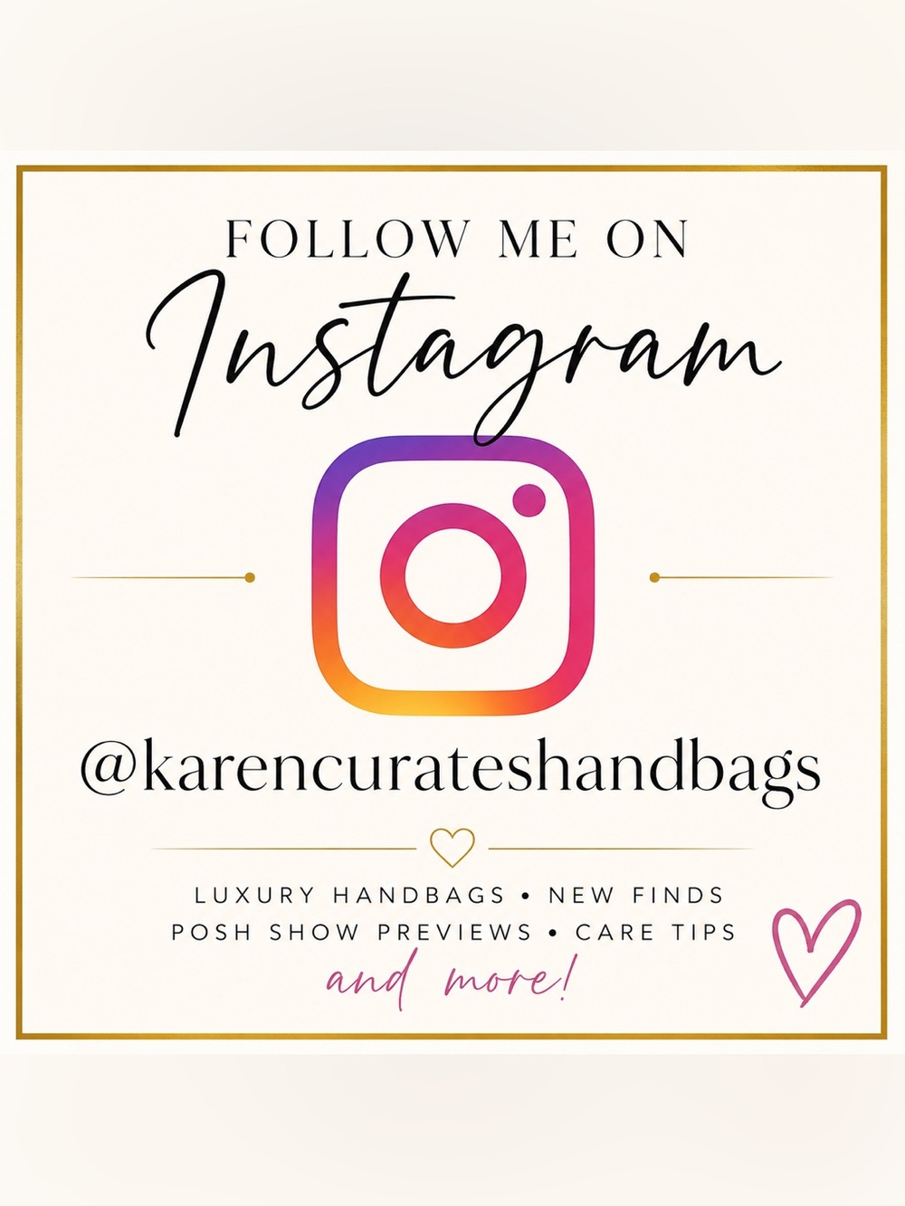 Follow me on IG 🎉